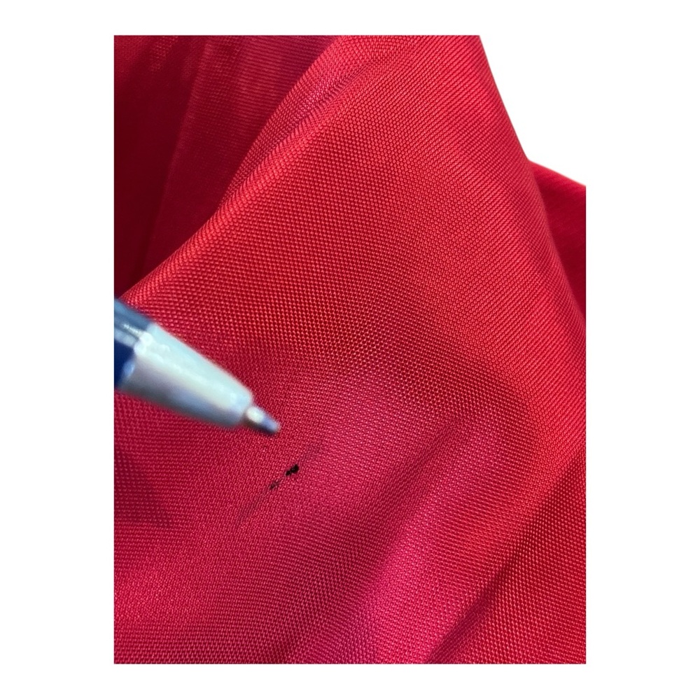 90s CLIFFORD & WILLS WOOL TWILL RED FITTED LONG BLAZER W EQUESTRIAN FLAIR SZ 12 - Picture 8 of 11